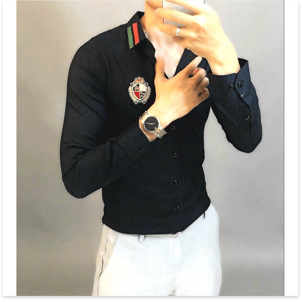 ÁO SƠ MI LỤA NAM 2 MÀU SANG TRỌNG,THIẾT KẾ HỌA TIẾU SIÊU NGẦU KHÁNH AN FASHION