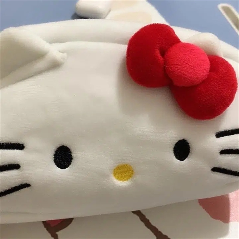 Túi Đựng Đồ Trang Điểm Sức Chứa Lớn Họa Tiết Hoạt Hình My Melody Cinnamoroll Purin Hello Kitty