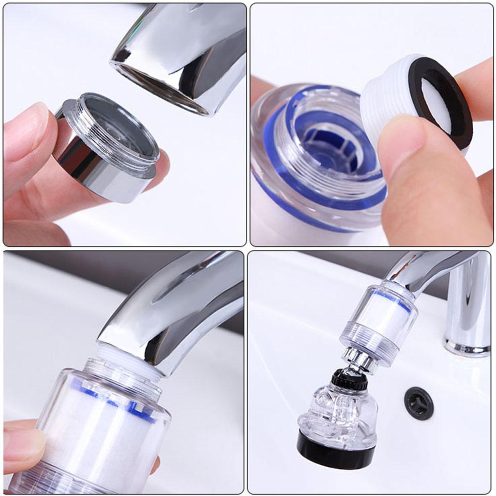 Đầu Nối Dài Vòi Nước 360 Độ Chống Văng Tiện Dụng Cho Nhà Tắm