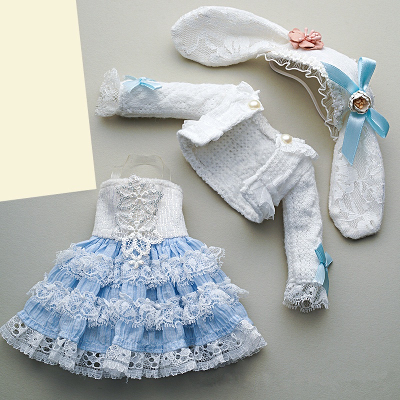 Đầm Công Chúa Kèm Nón Xinh Xắn Dành Cho Búp Bê 30CM