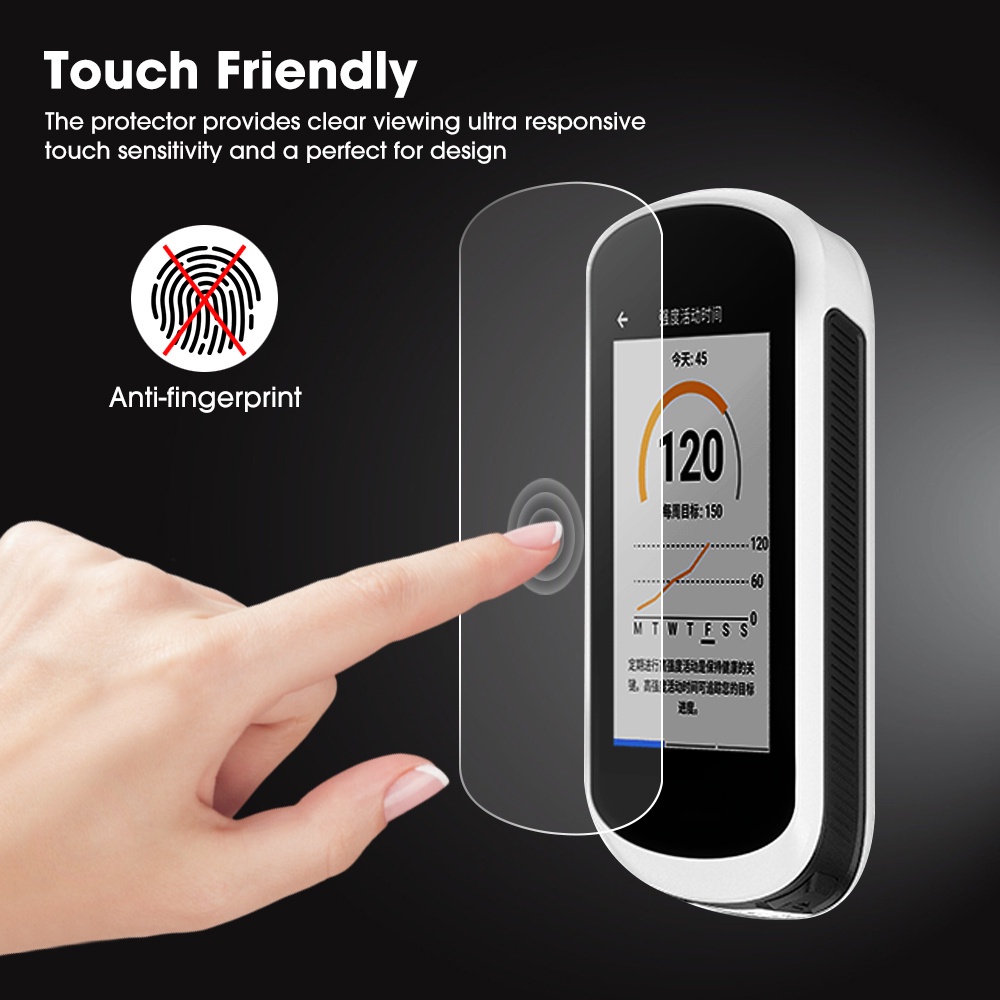 Kính Cường Lực Cong 2.5D 9H Trong Suốt Chống Trầy Chống Lưu Vân Tay Cho Garmin Edge Explore 2