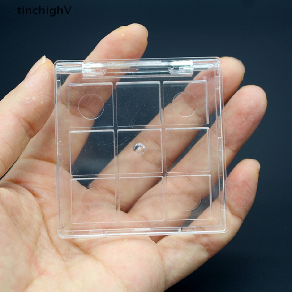 [Hàng mới về] Hộp đựng phấn mắt trang điểm rỗng 9 ô tự làm