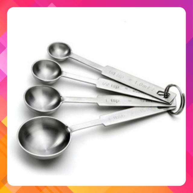 Bộ 4 muỗng đo lường inox cao cấp. Hàng nhật bản