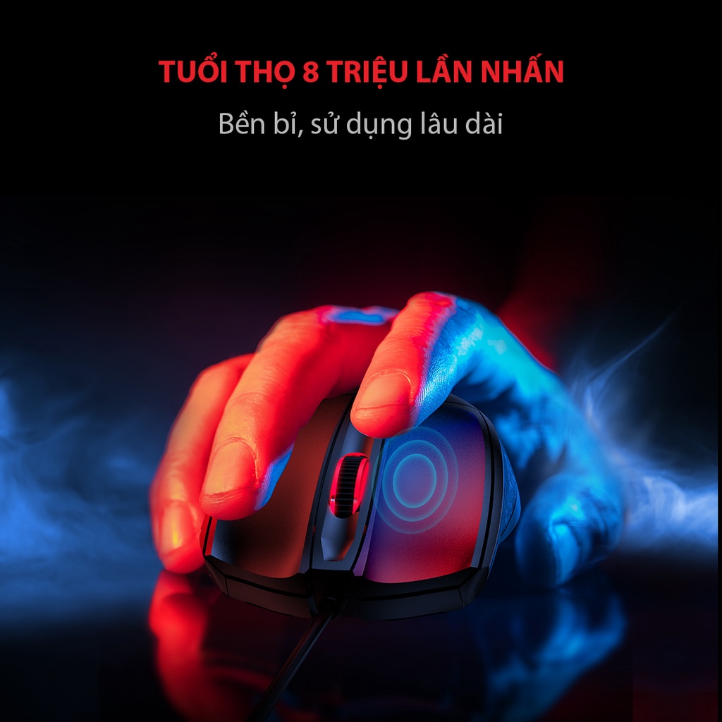 Chuột gaming Gamen GM100 đèn Led RGB