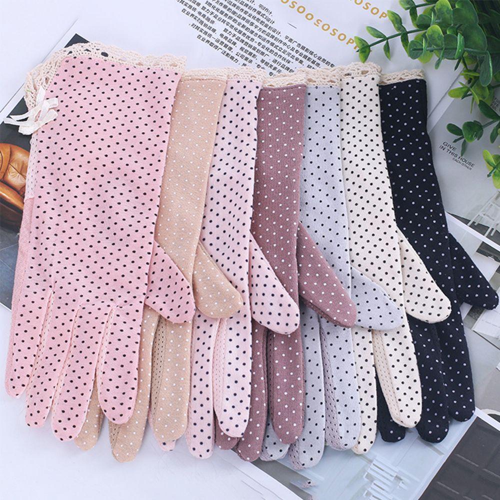 MXGOODS Găng Tay Lái Xe Chống Nắng Chống Trượt Họa Tiết Chấm Bi