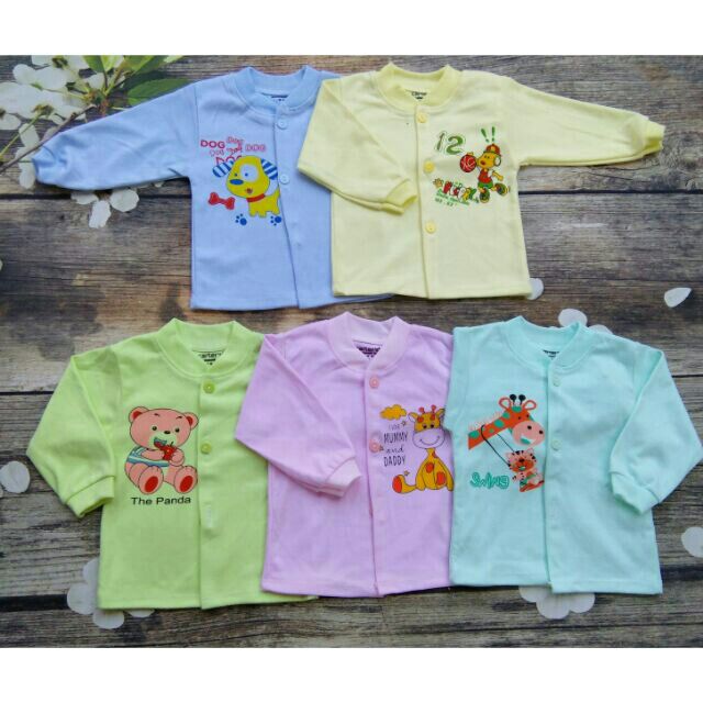 Áo nỉ cotton sơ sinh hình thú