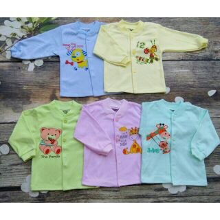 Áo nỉ cotton sơ sinh hình thú