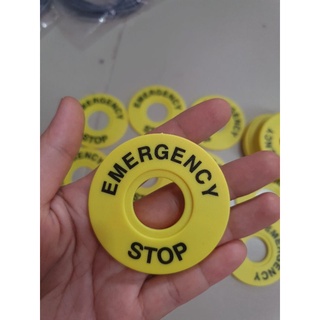 Tem mác dừng khẩn cấp phi 22 / EMERGENCY STOP phi 22