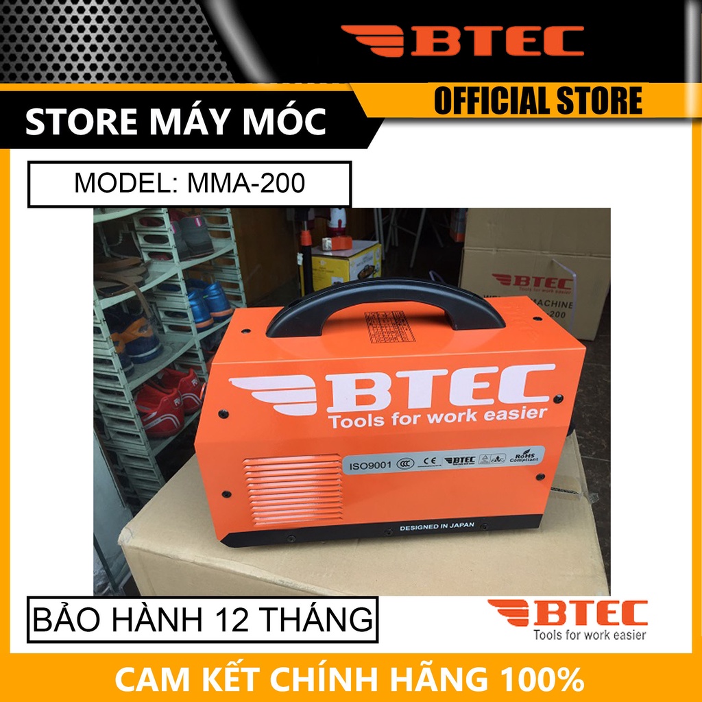 MÁY HÀN INVERTER BTEC MMA 200 (XÁC LỚN) - HÀNG CHÍNH HÃNG