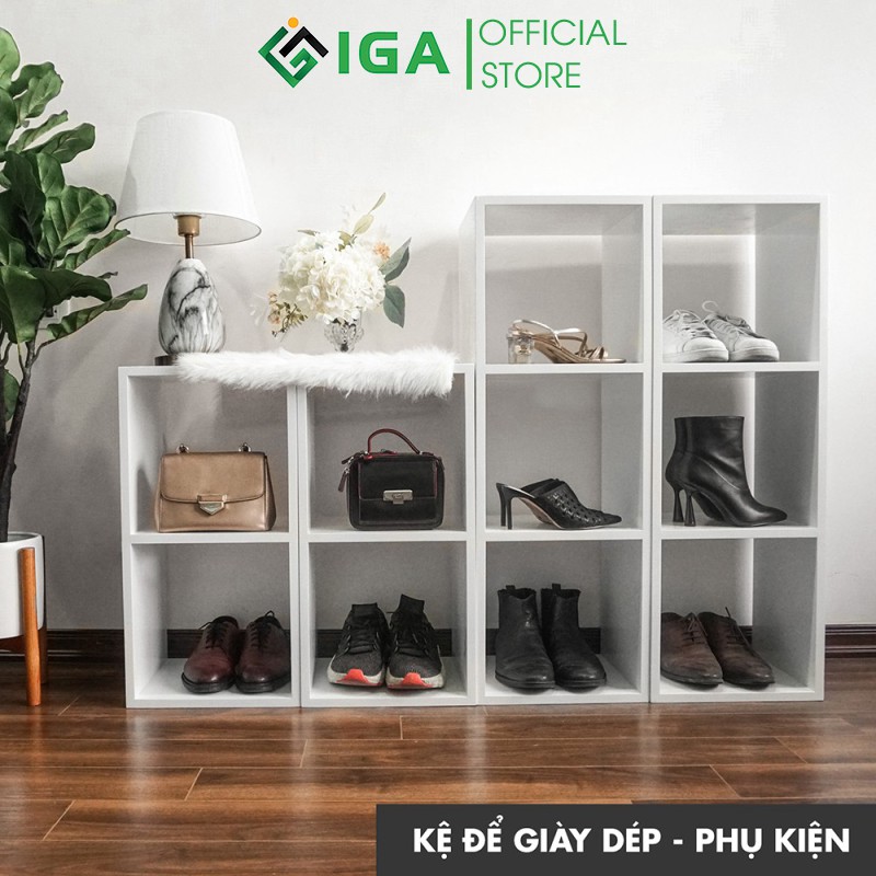 Kệ sách gỗ IGA đa năng Convent 234F GP100