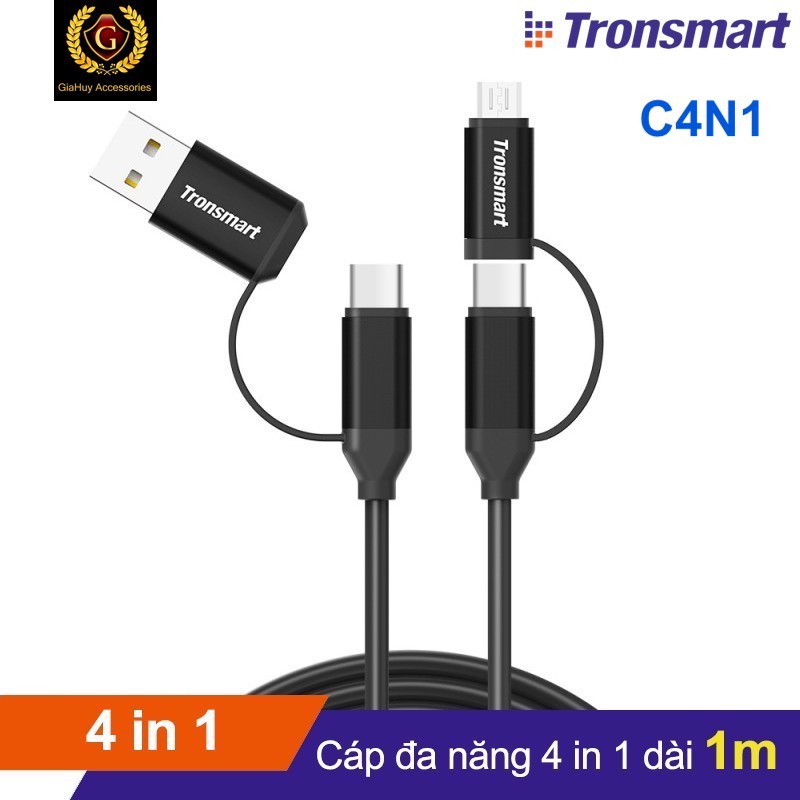 Cáp đa năng 4 trong 1 TRONSMART C4N1 dài 1m