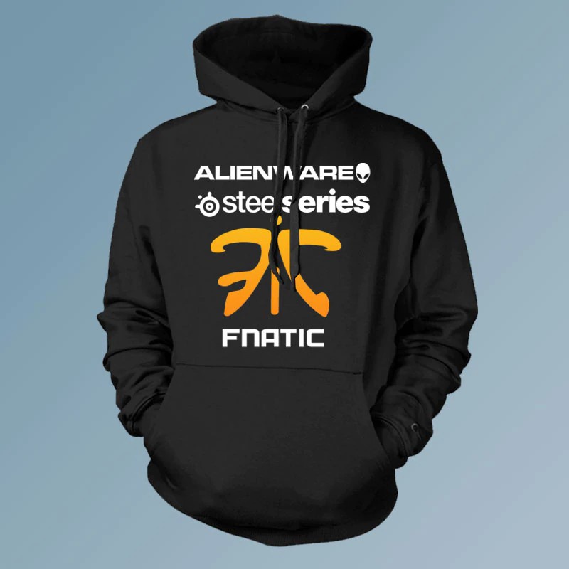 Hàng mới về Áo khoác hoodie ngoại cỡ in hình đội tuyển Csgo Fnatic