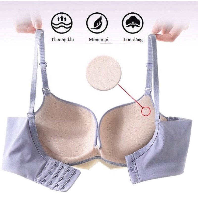 122AL Áo lót nữ nâng ngực không gọng cao su non hàng nhập