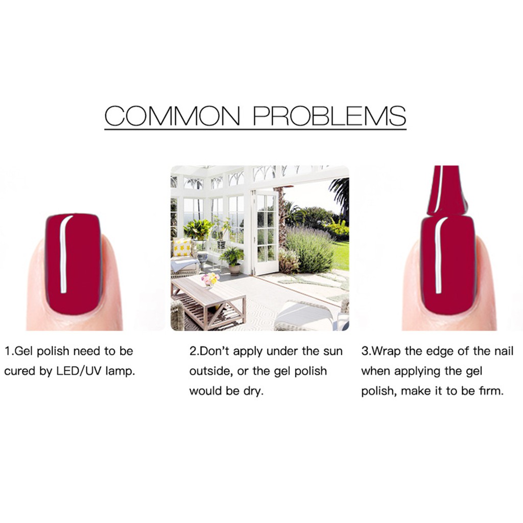 Sơn gel trang trí móng nhiều màu sắc tùy chọn dung tích 7ml