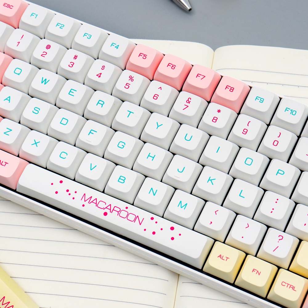 Keycap Cho Bàn Phím Cơ Macaroon XDA Profile Thick PBT 132 Phím | EZPC