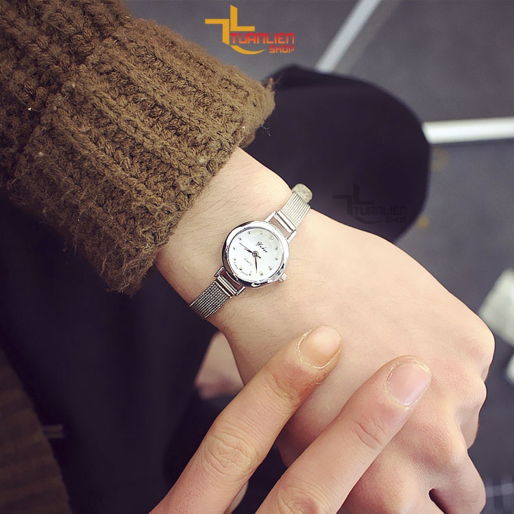 Đồng hồ nữ chính hiệu Protab Yuhao YH045, dây thép không gỉ, chống nước tốt