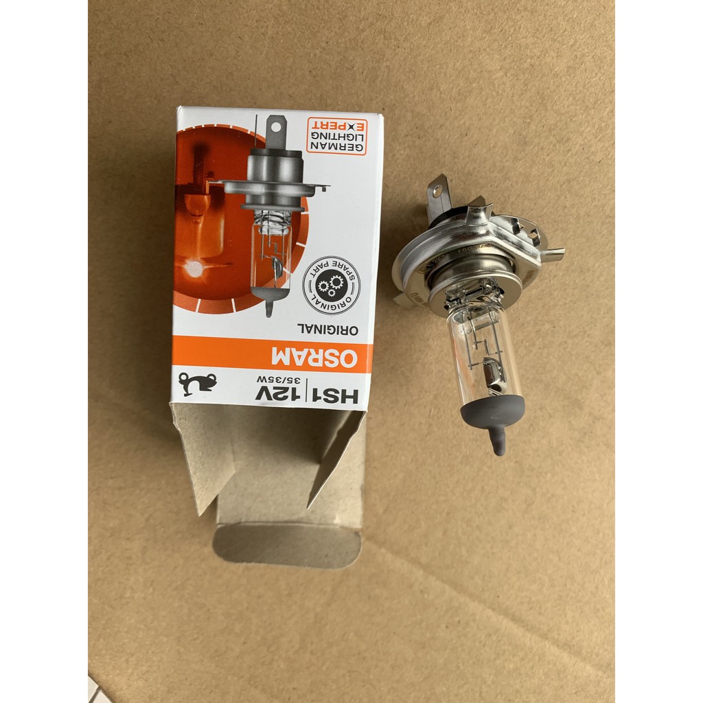 Bóng đèn Halogen Osram Đức | Bóng đèn chân Hs1 3 chân chính hãng (12V 35W)