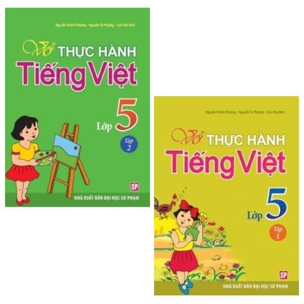 Sách - Combo Vở Bài Tập Thực Hành Tiếng Việt Lớp 5 - Tập 1 Và 2 (Bộ 2 Tập)