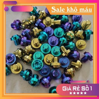 ốc chân kính titan gr5 ren thuận nghịch gắn các loại xe