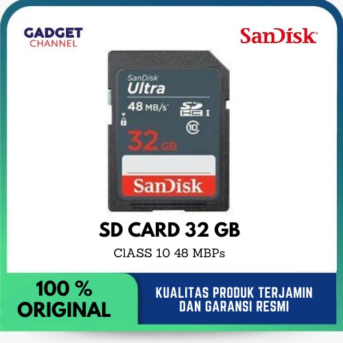 Thẻ Nhớ Sandisk Ultra Sdhc 32gb Class10 48mbps