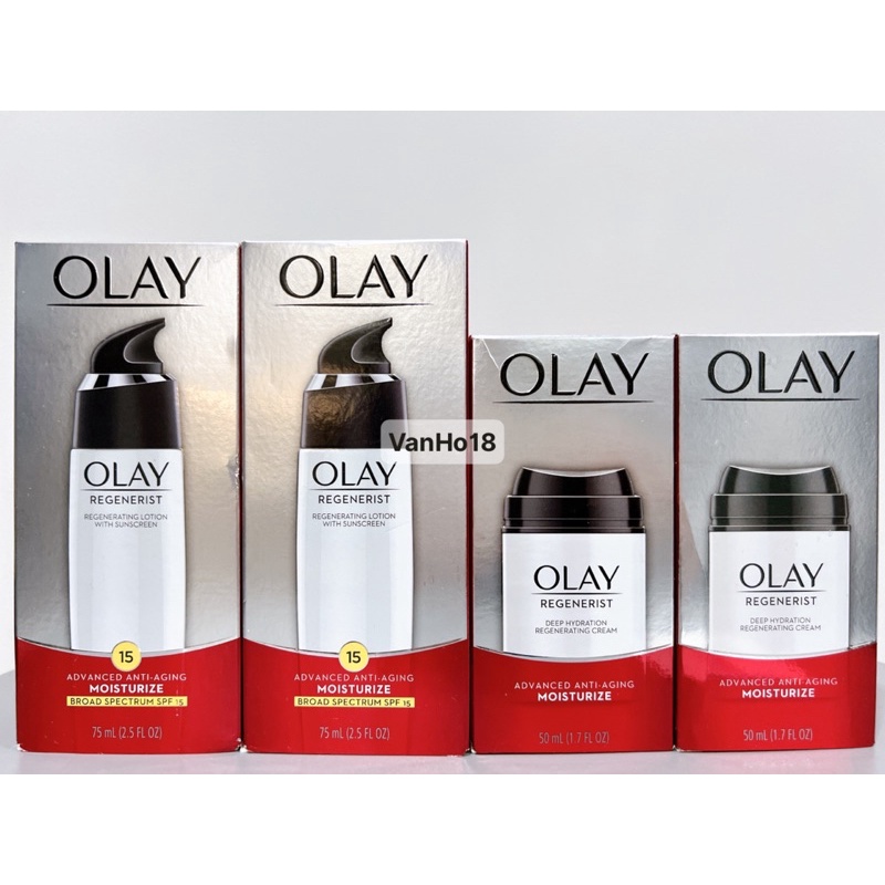 USA_Kem dưỡng da giảm nếp nhăn OLAY Regenerist Deep Hydration Regenerating Cream + Lotion SPF15 Advanced ANTI-AGING