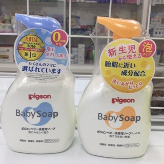 Sữa tắm gội Baby Soap Pigeon 500ml hàng nội địa Nhật