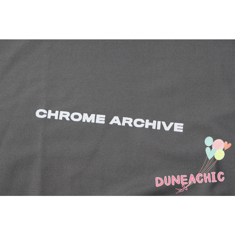 DUNEA Set Áo Thun Lửng Tay Dài In Chữ + Chân Váy Mini 2 Dây Thời Trang Cho Nữ