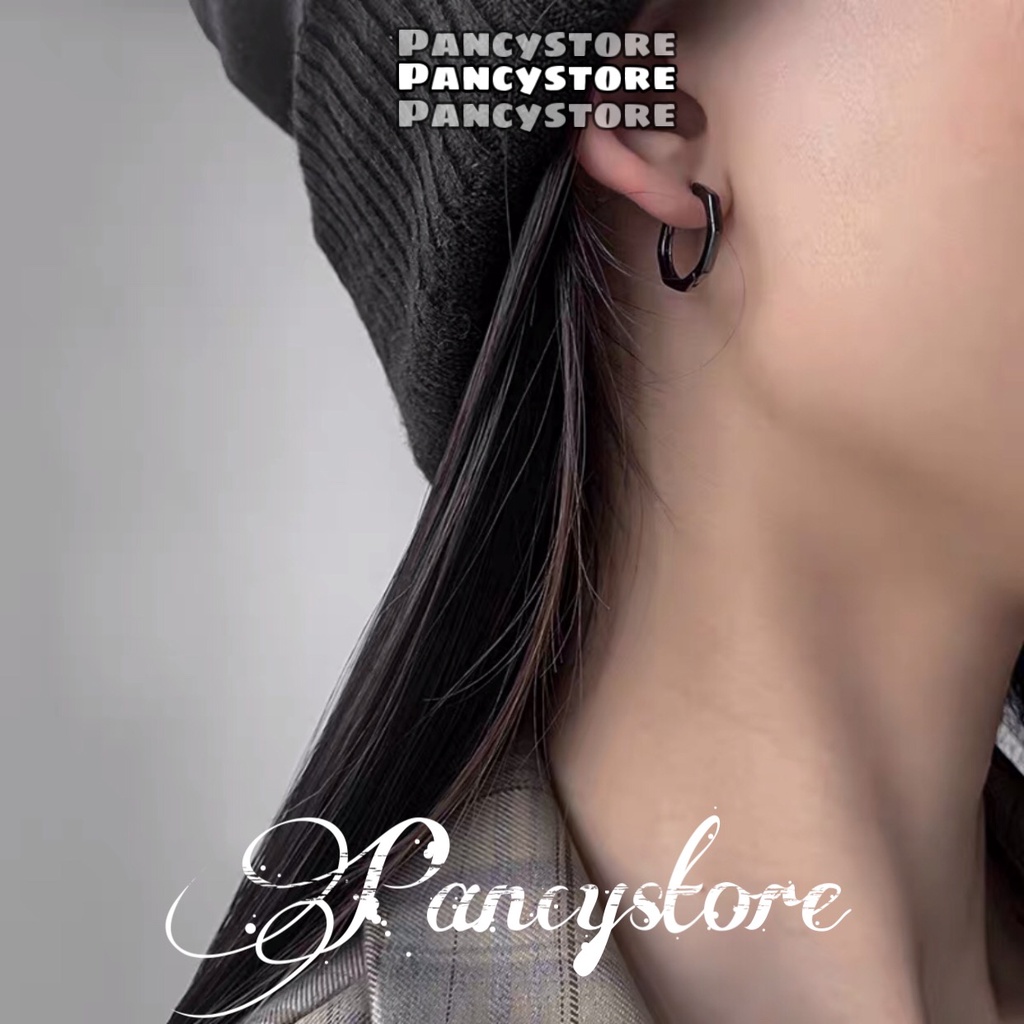 bông tai khuyên tai bát giác Unisex nam nữ