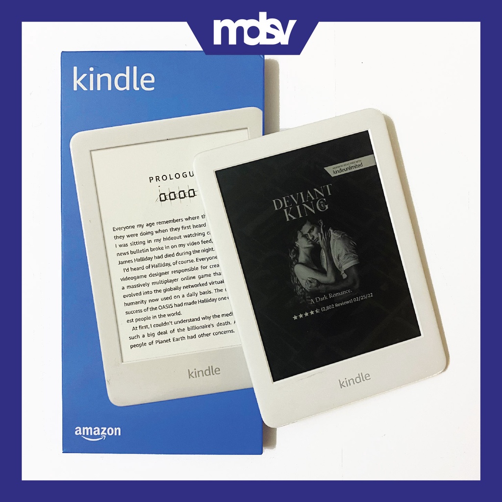 Máy đọc sách Kindle Basic 10Th - All New Kindle 10th có đèn nền, màn hình 6’’, nghe Audible, 4/8Gb