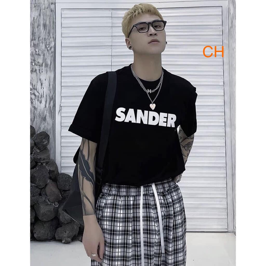 [ HÀNG ĐẸP ] Áo Phông  nam SANDER Chất cotton 3158 Form thụng unisex  CH0440