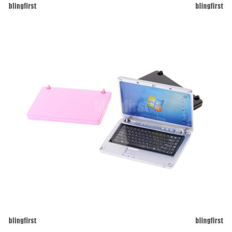 Set 3 búp bê Laptop mini tỉ lệ 1 / 12 cho bé chơi búp bê