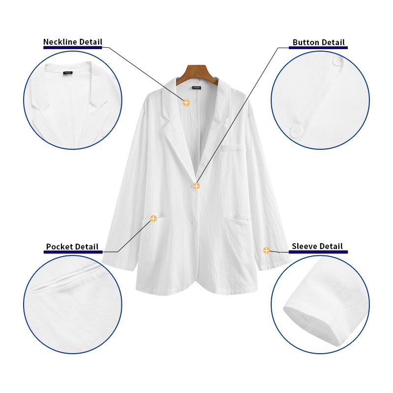 Áo khoác Blazer VONDA dành cho nữ thiết kế tay dài cổ bẻ phong cách quý cô đi làm cơ bản mùa xuân thu Hàn Quốc | BigBuy360 - bigbuy360.vn