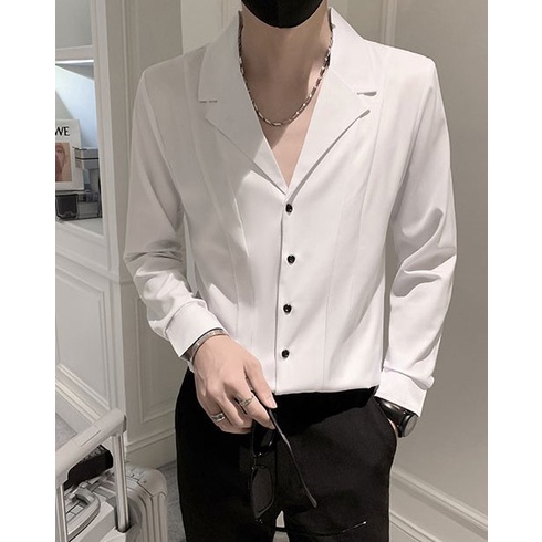 Áo sơ Mi, Áo sơ Mi Nam dài tay, cổ vest, chất liệu Cotton cao cấp, mát mẻ, thấm mồ hôi, không nhăn, không nhàu,mã N34 | BigBuy360 - bigbuy360.vn