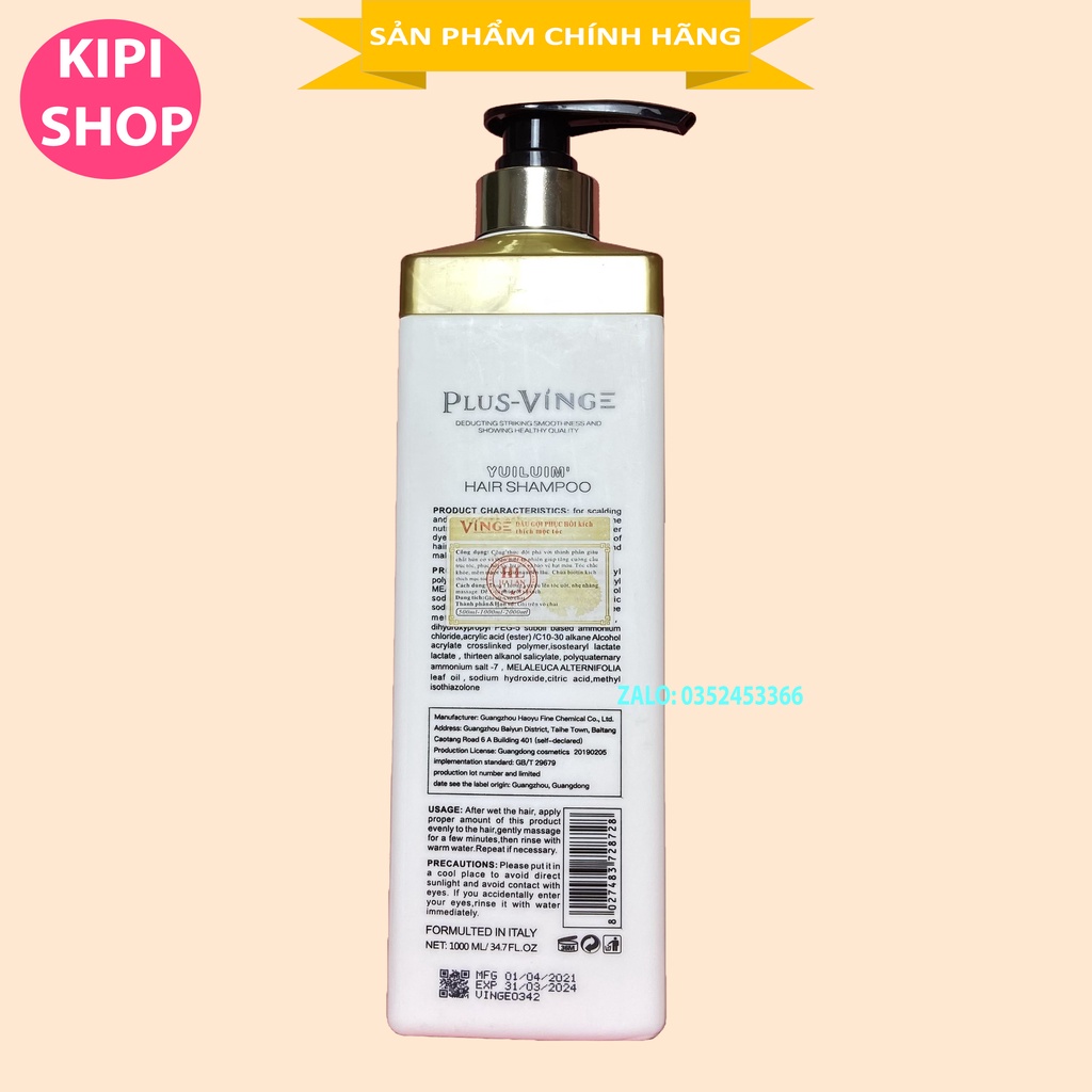 [Đáng Mua] DẦU GỘI XẢ PHỤC HỒI KÍCH MỌC TÓC VINGE COLLAGEN HÀNG AUTH 1000MLx2 | BigBuy360 - bigbuy360.vn