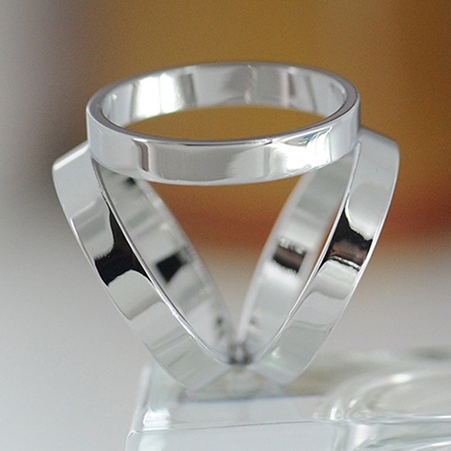 Khóa khăn cổ hình 3 vòng tròn kiểu dáng đơn giản, thanh lịch cho nữ