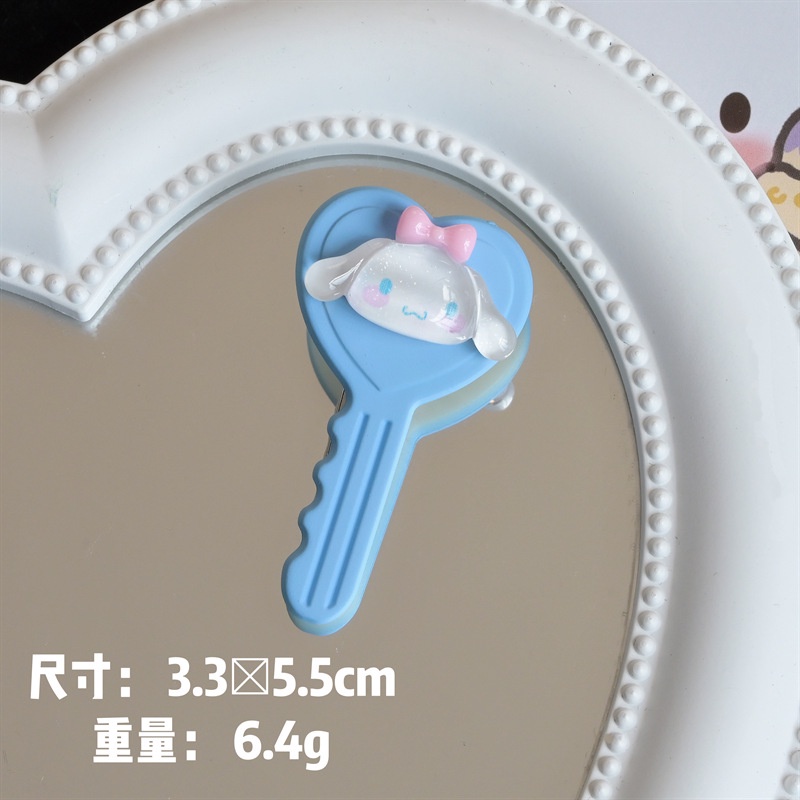 Kẹp Tóc Acrylic Màu Kẹo Ngọc Bích Họa Tiết Hoạt Hình Chú Chó Cinnamon Kulome Cá Tính Niche