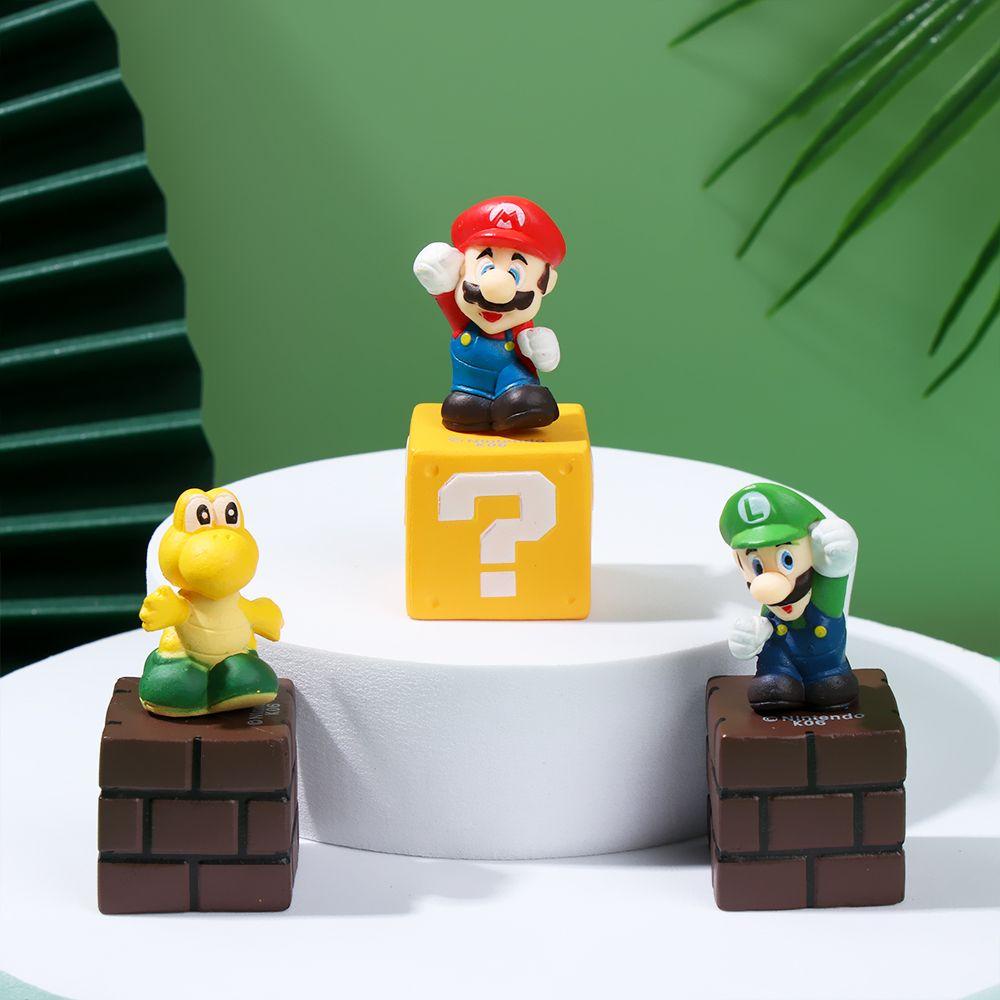 Set 5 Mô Hình Đồ Chơi Nhân Vật Super Mario Bros
