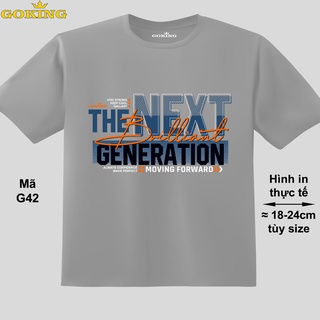 The Next Generation, mã G42. Áo thun thoát nhiệt Nhật Bản GOKING. Áo phông 100% cotton nam nữ, trẻ em, bé trai gái