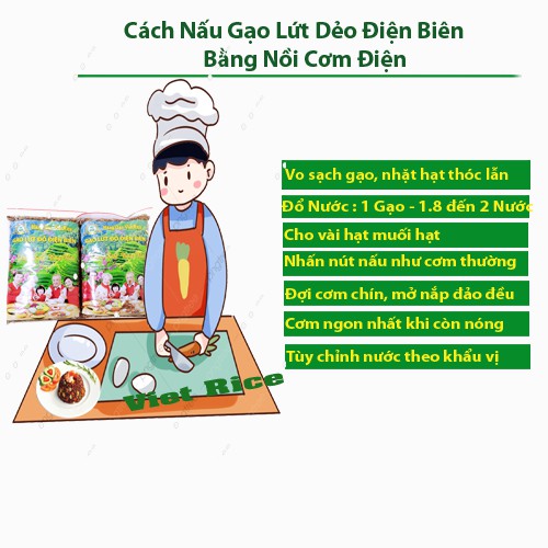 Gạo Lứt Tím Than VietRice, Cơm Mềm Dẻo Như Xôi , Hương thơm ngào ngạt, 1 Kg