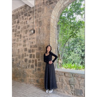 [AT MODA DE LITA] Chân váy midi chấm bi