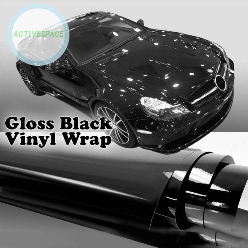 Decal 152x30cm màu đen sáng bóng chuyên dụng trang trí ô tô