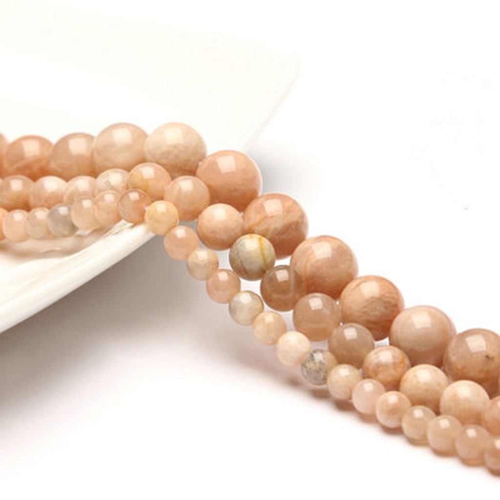 Chuỗi Hạt Đá Mặt Trời Tự Nhiên Dùng Để Làm Đồ Trang Sức Thủ Công