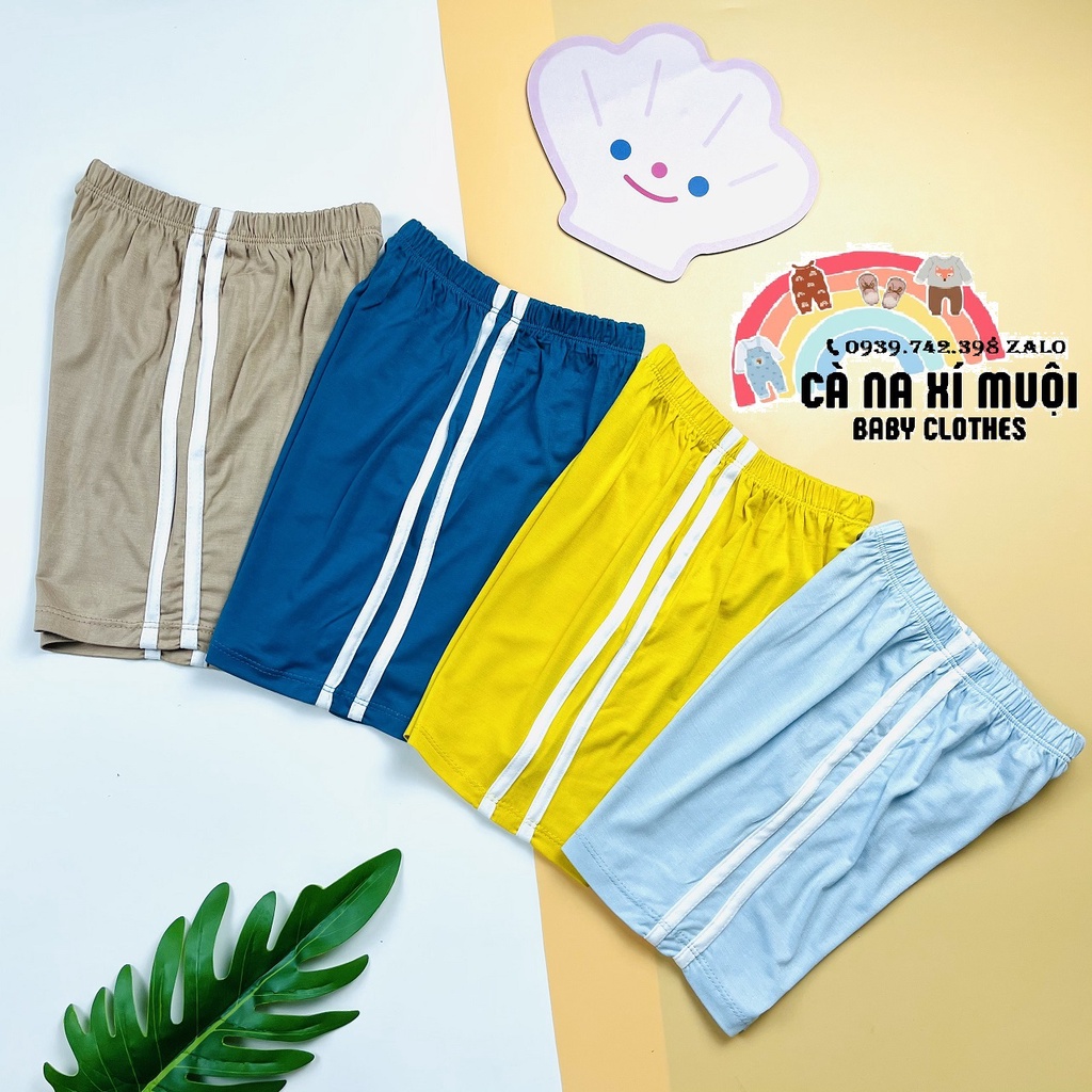 FULLSIZE10-29KG Set 4 Quần Ngắn MINKYMOMFREE SHIPThun Lạnh Hàng Chuẩn Hoạ Tiết Dể Thương Cho Bé Gái Bé Trai, Đủ Màu