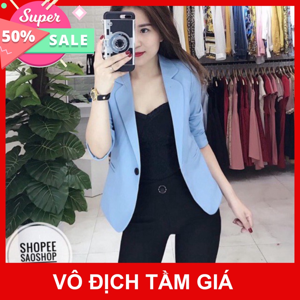 Áo Vest nữ công sở Vest nữ Hàn Quốc thời trang Fashion tay lỡ chất liệu cao cấp đủ màu