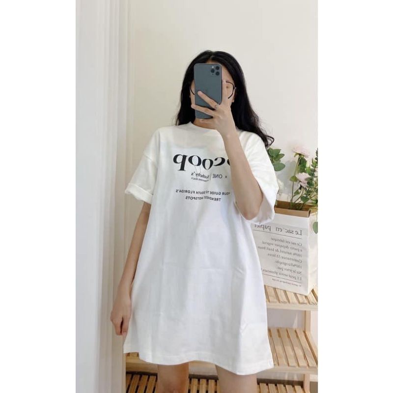 Áo Thun Nam Nữ Form Rộng 3158 Cotton Khô Scoop