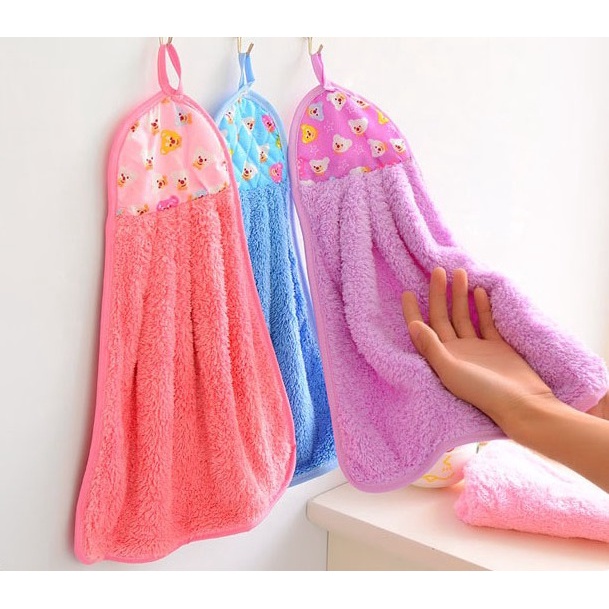 Khăn lau tay nhà bếp, vải siêu thấm hút, size lớn