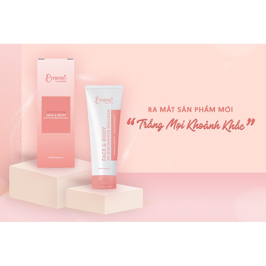 Kem Dưỡng Trắng Da Emmié Face & Body Emulsion 5% Niacinamide 250ml 150ml 85ml | BigBuy360 - bigbuy360.vn
