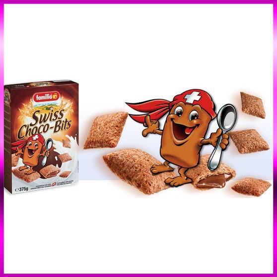 Ngũ Cốc Nhân Sô Cô La Cho Bé Swiss Choco Bits Nhập Khẩu Thụy Sĩ - 375gr