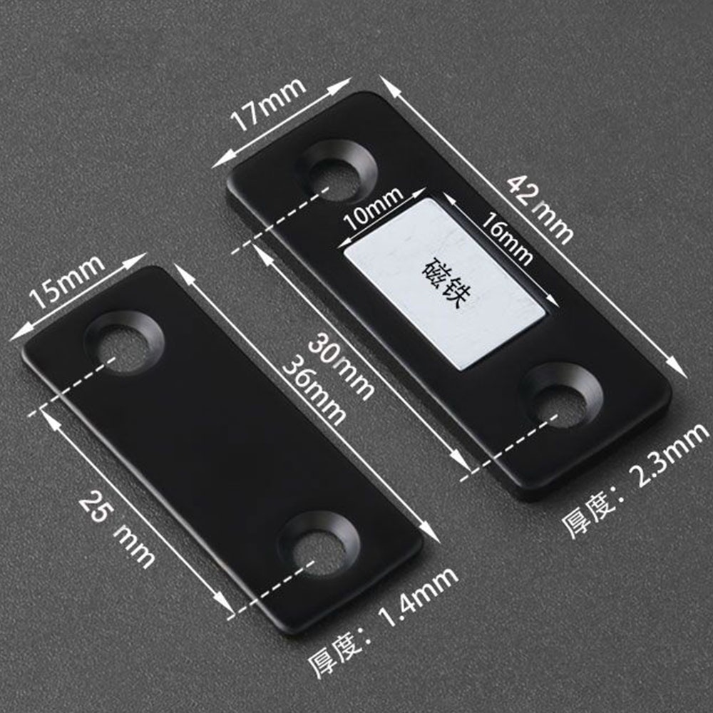 Bộ 2 Chốt Chặn Cửa Từ Tính Vô Hình Không Cần Đục Lỗ