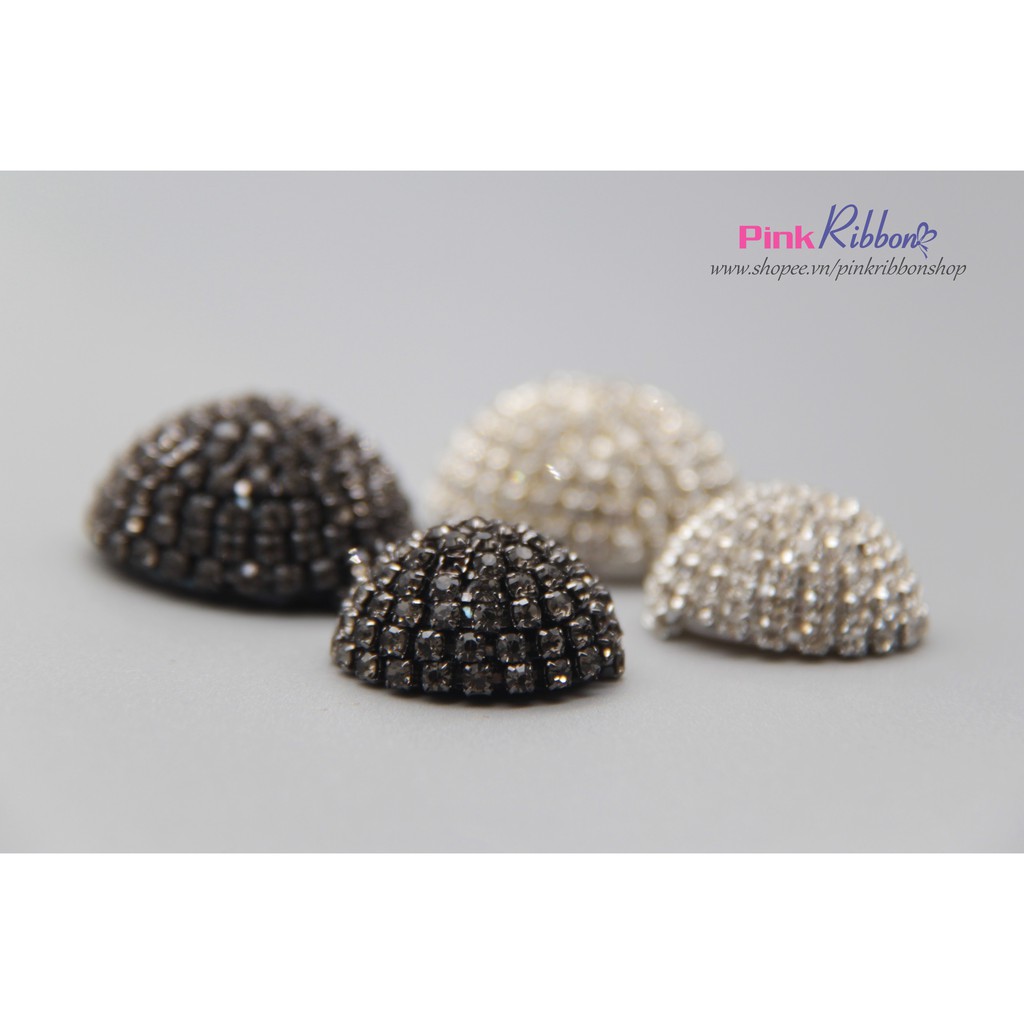 Charm vồng đá hai cỡ làm phụ liệu may mặc, thời trang